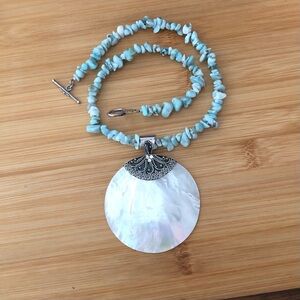 $112  Designer Estate Necklace & Pendant  Sterling   Marked Meran 925 INDONESIA